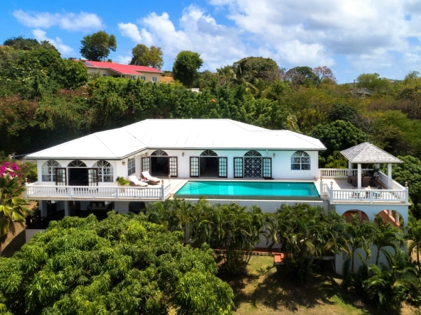 st. Lucia real estate coco Villa drone view