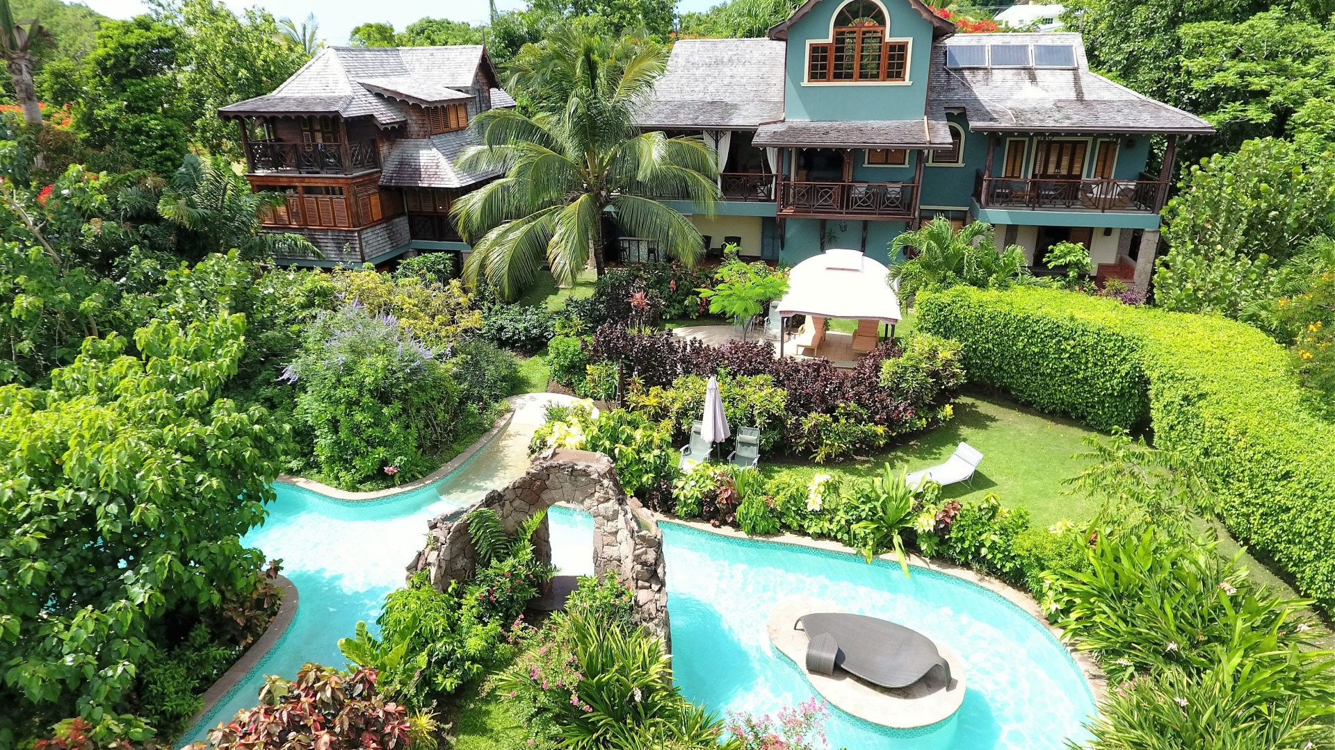 St. Lucia Real Estate C'est La Vie Villa pool