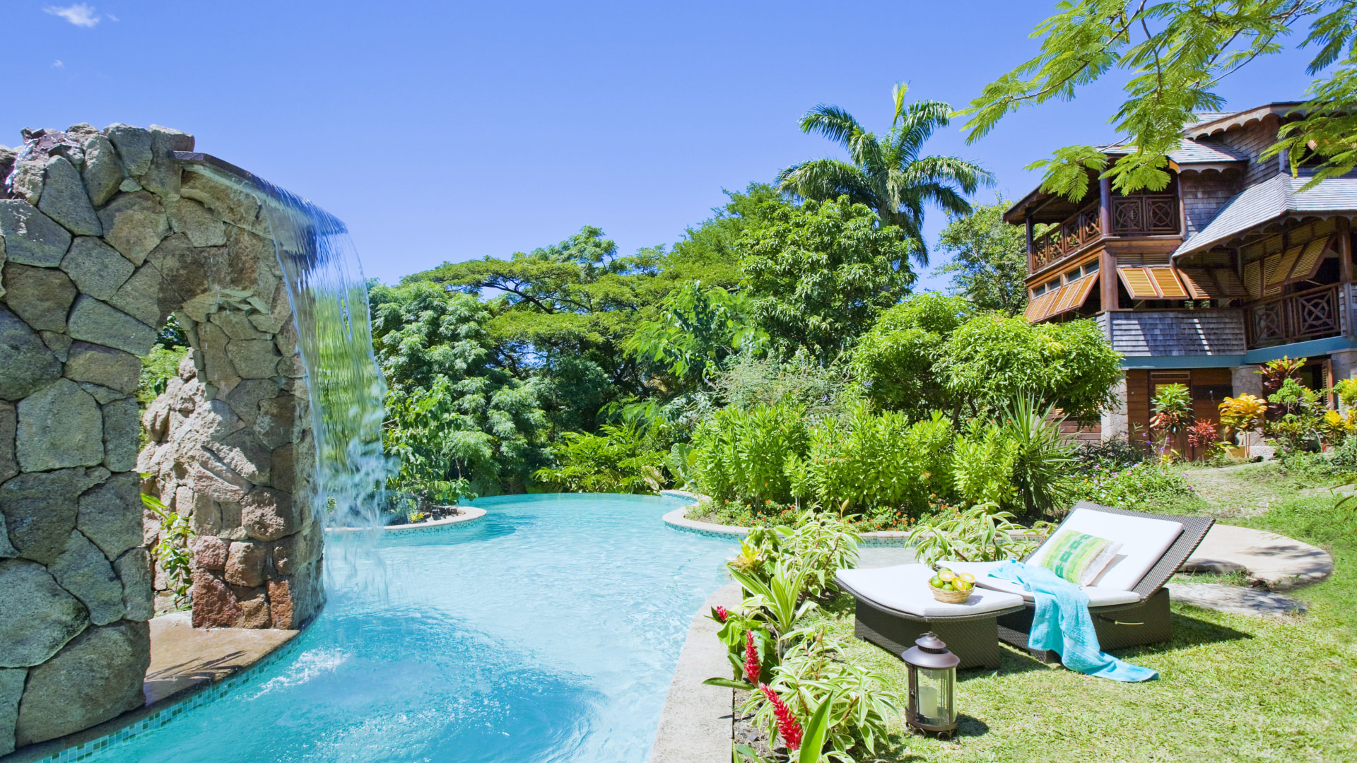 St. Lucia Real Estate C'est La Vie Villa lounge chair