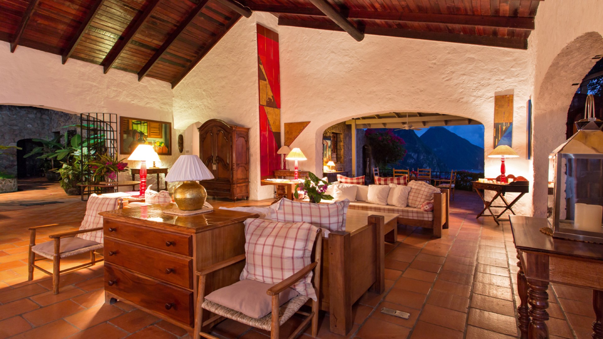 St. Lucia Real Estate Tamarind House Villa sitting area