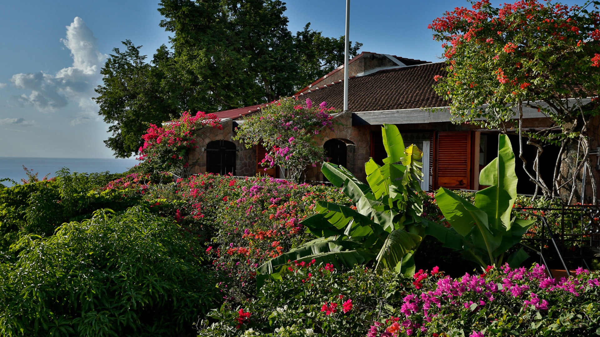 St. Lucia Real Estate Tamarind House Villa garden