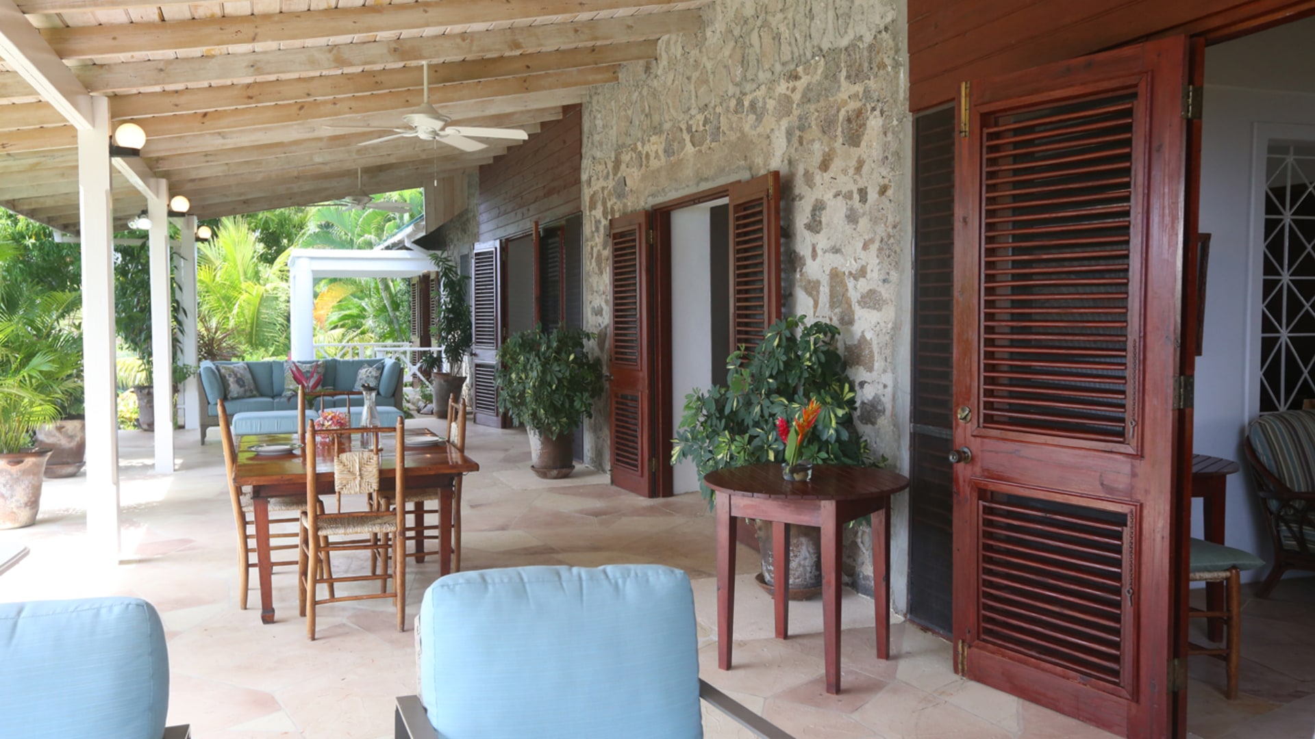 St. Lucia Real Estate Luxurious Colibri cottage Villa doors