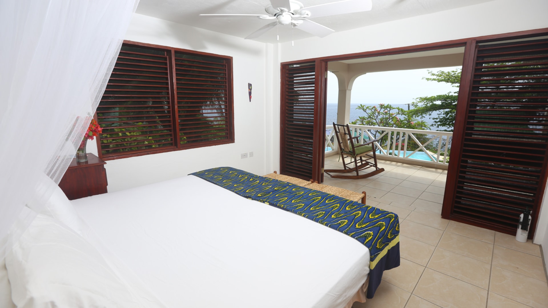 St. Lucia Real Estate Luxurious Colibri cottage Villa bedroom 2