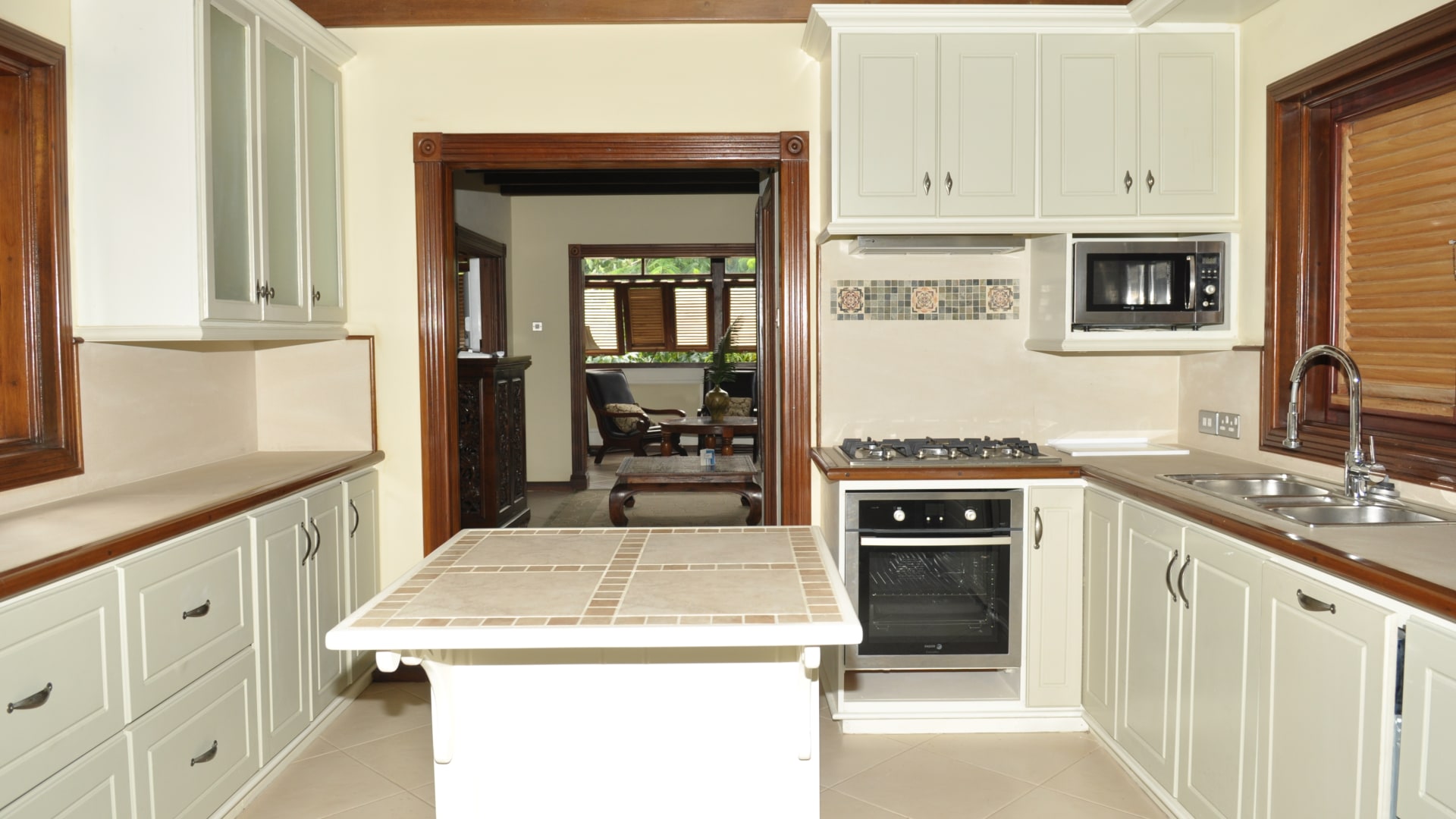 St. Lucia Real Estate C'est La Vie Villa kitchen cabinet